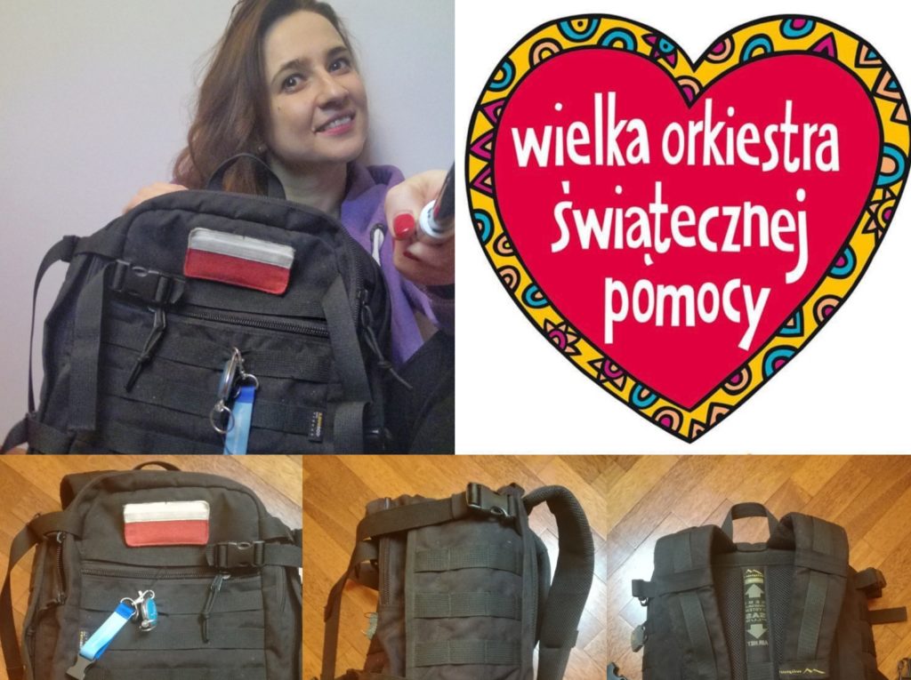 plecak WOSP wielka orkiestra świątecznej pomocy